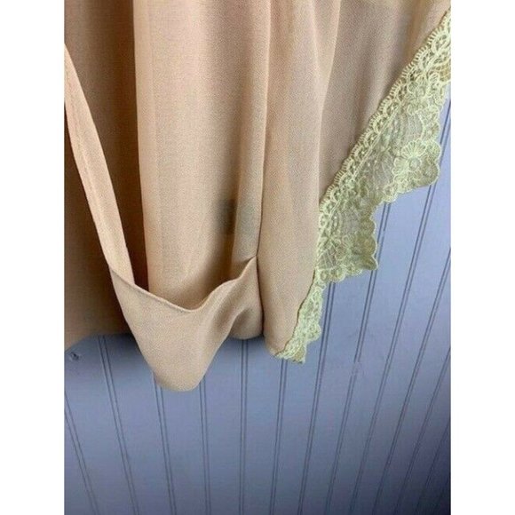 Bellatrix Size XS Womens Top Tan Dolman Sleeve Cross Over Front Lace Sco… - Picture 3 of 7